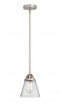  288-1S-SN-G64-LED - Cone - 1 Light - 6 inch - Brushed Satin Nickel - Cord hung - Mini Pendant