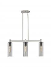 Innovations Lighting 434-3I-SN-G434-12SM - Crown Point - 3 Light - 31 inch - Satin Nickel - Island Light