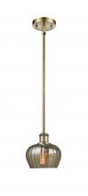  516-1S-AB-G96-LED - Fenton - 1 Light - 7 inch - Antique Brass - Mini Pendant