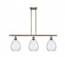  516-3I-AB-G372-LED - Waverly - 3 Light - 36 inch - Antique Brass - Cord hung - Island Light