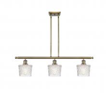  516-3I-AB-G402-LED - Niagara - 3 Light - 36 inch - Antique Brass - Cord hung - Island Light