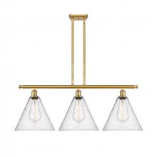 Innovations Lighting 516-3I-SG-GBC-124-LED - Berkshire - 3 Light - 39 inch - Satin Gold - Cord hung - Island Light