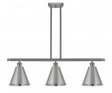  516-3I-SN-MBC-8-SN-LED - Berkshire - 3 Light - 36 inch - Brushed Satin Nickel - Cord hung - Island Light