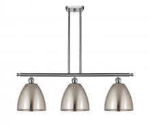  516-3I-SN-MBD-9-SN-LED - Bristol - 3 Light - 36 inch - Brushed Satin Nickel - Cord hung - Island Light