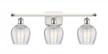  516-3W-WPC-G462-6-LED - Norfolk - 3 Light - 26 inch - White Polished Chrome - Bath Vanity Light