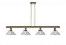  516-4I-AB-G132-LED - Orwell - 4 Light - 48 inch - Antique Brass - Cord hung - Island Light