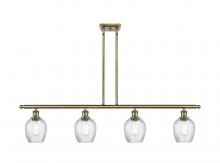  516-4I-AB-G292-LED - Salina - 4 Light - 48 inch - Antique Brass - Cord hung - Island Light