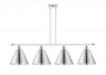  516-4I-WPC-MBC-12-PC-LED - Berkshire - 4 Light - 50 inch - White Polished Chrome - Cord hung - Island Light