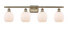  516-4W-AB-G101 - Belfast - 4 Light - 36 inch - Antique Brass - Bath Vanity Light