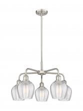  516-5CR-SN-G462-6 - Norfolk - 5 Light - 24 inch - Satin Nickel - Chandelier