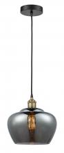  616-1P-BAB-G93-L - Fenton - 1 Light - 11 inch - Black Antique Brass - Cord hung - Mini Pendant