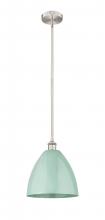  616-1S-SN-MBD-12-SF-LED - Plymouth - 1 Light - 12 inch - Brushed Satin Nickel - Cord hung - Mini Pendant