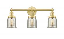  616-3W-SG-G58 - Bell - 3 Light - 23 inch - Satin Gold - Bath Vanity Light