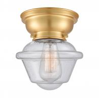  623-1F-SG-G534-LED - Oxford - 1 Light - 8 inch - Satin Gold - Flush Mount