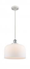 Innovations Lighting 916-1P-WPC-G71-L-LED - Bell - 1 Light - 12 inch - White Polished Chrome - Cord hung - Mini Pendant