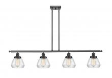  916-4I-BK-G172 - Fulton - 4 Light - 48 inch - Matte Black - Stem Hung - Island Light