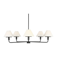 Generation Lighting GLC1235MBK - Mendota Five Light Chandelier