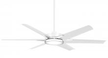  F866L-WHF - 65" CEILING FAN W/CCT LED FOR OUTDOOR