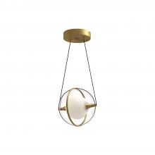  PD76708-BG - Aries 8-in Brushed Gold LED Pendant