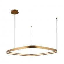  PD78031-VB - Yukon 31-in Vintage Brass LED Pendant