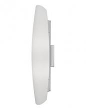  WS6122-CH - LED Wall Sconce with Catenary Shaped White Opal Glass