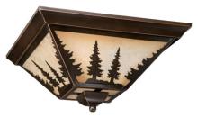  CC55514BBZ - Yosemite 14-in Tree Flush Mount Ceiling Light Burnished Bronze