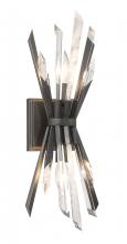  N1942-766 - Elsa 2 Light Wall Sconce With Clear And Faux Rock Crystal