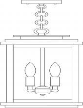  BOH-8RM-VP - 8" Bournemouth Pendant