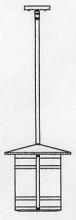  BSH-11LGW-BK - 11" berkeley long body stem hung pendant