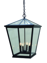  DEH-17CLR-BK - 17" Devonshire pendant