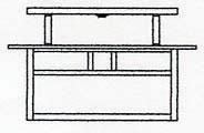  HCM-15DTGW-BK - 15" huntington close to ceiling mount, double t-bar overlay