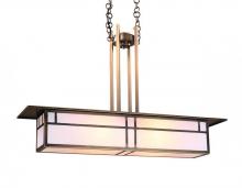  HCM-35DTGW-BK - 35" huntington mini-island pendant with double t-bar overlay