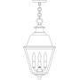  INH-10MRRM-AB - 10" inverness pendant with metal roof