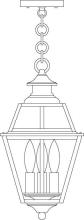  INH-8GRCLR-VP - 8" inverness pendant with glass roof