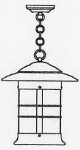 Arroyo Craftsman NH-14GW-BK - 14" newport pendant