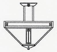  PIH-18GW-BK - 18" prairie inverted ceiling mount