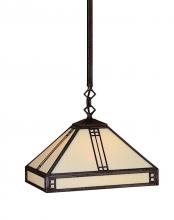  PSH-12GW-BK - 12" prairie stem hung pendant