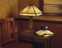  PTL-15GW-BK - 15" prairie table lamp