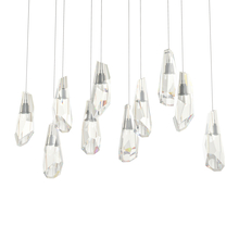  131201-SKT-LONG-20-CR - Luma 10-Light Large Crystal Pendant