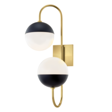  H344102B-AGB/BK - Renee Wall Sconce