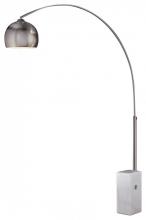  P054-084 - GEORGE'S READING ROOM™ - 1 LIGHT ARC FLOOR LAMP MARBLE BASE