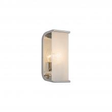  WV327010PNAR - Abbott 10-in Polished Nickel/Alabaster 1 Light Wall/Vanity