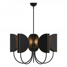  CH450732MB - Seno 32-in Matte Black 5 Lights Chandeliers