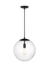  6801801-112 - Extra Large One Light Pendant with Clear Seeded Glass