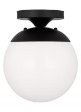  7518EN3-112 - Leo - Hanging Globe 1-Light LED Wall / Ceiling Semi-flush Mount in Midnight Black Finish