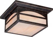  60/5656 - Canyon - 2 Light - Flush with Honey Stained Glass - Umber Bronze Finish Finish