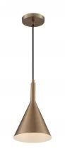  60/7117 - Lightcap - 1 Light Pendant with- Burnished Brass Finish