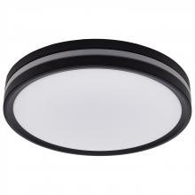  62/1691 - 11 Inch Surface Mount with Night Light; 5 CCT Selectable; Matte Black Finish