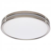  62/1692 - 15 Inch Surface Mount with Night Light; 5 CCT Selectable; Brushed Nickel Finish