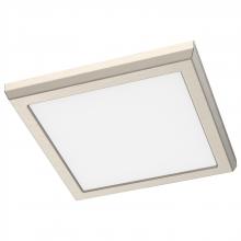  62/1917 - Blink Performer - 10 Watt LED; 7 Inch Square Fixture; Brushed Nickel Finish; 5 CCT Selectable